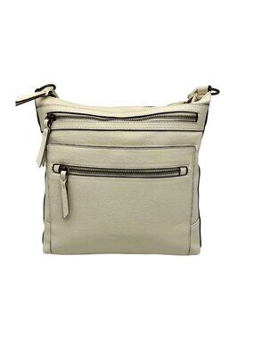 Style & Co Hudsonn Beige Faux Leather Crossbody